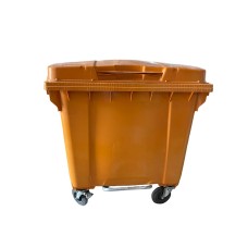 Zibil üçün bak ZK1200S, plastik, təkərli, sarı, 1200 l