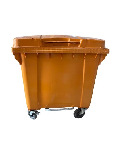 Zibil üçün bak ZK1200S, plastik, təkərli, sarı, 1200 l