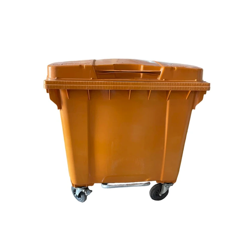 Zibil üçün bak ZK1200S, plastik, təkərli, sarı, 1200 l