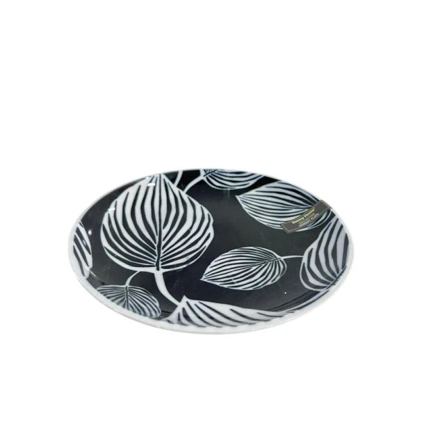 Тарелка Danny Home, белая/черная, 20 см Тарелка Danny Home, белая/черная, 20 см