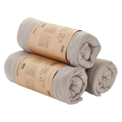 Простыня на резинке JYSK Ravnebakke Jersey, 140/150x200x25 см, хлопок/полиэстер, серая Простыня на резинке JYSK Ravnebakke Jersey, 140/150x200x25 см, хлопок/полиэстер, серая