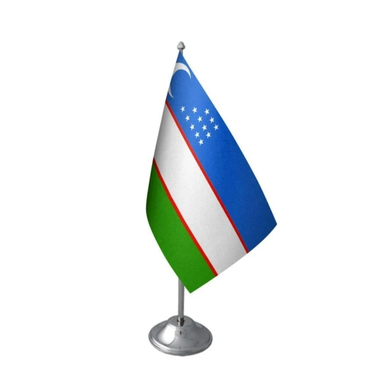 Настольный флаг Узбекистана 0042