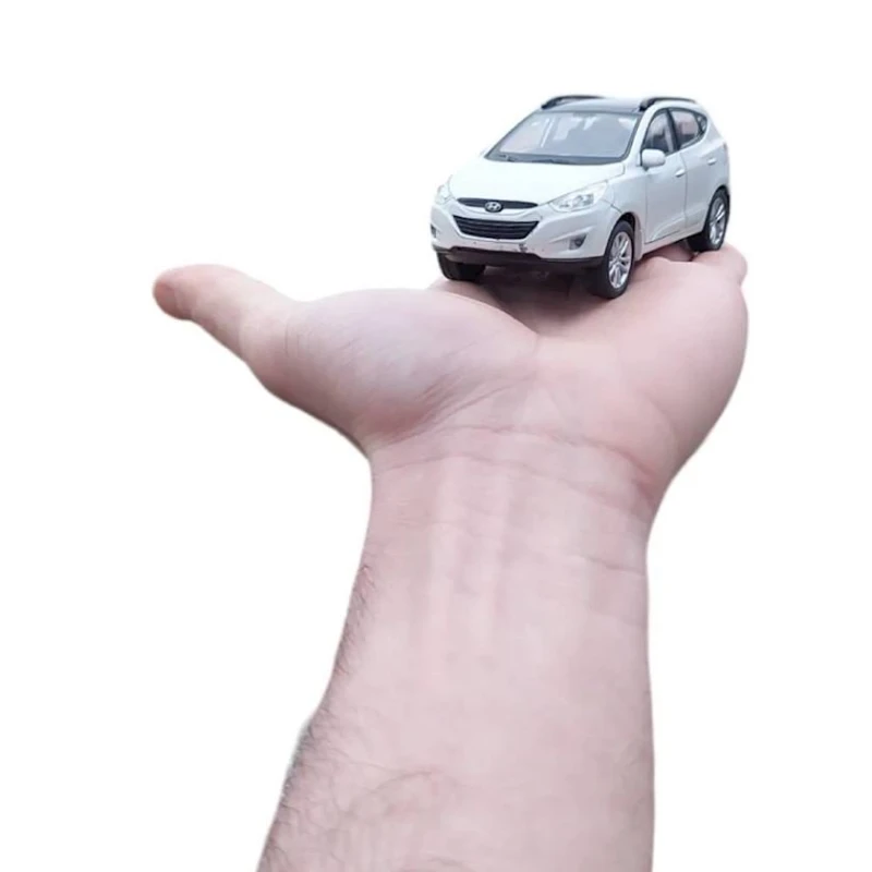 Maşın Hyundai İx35, plastik/metal, ağ, 11x4.5x3 sm Maşın Hyundai İx35, plastik/metal, ağ, 11x4.5x3 sm