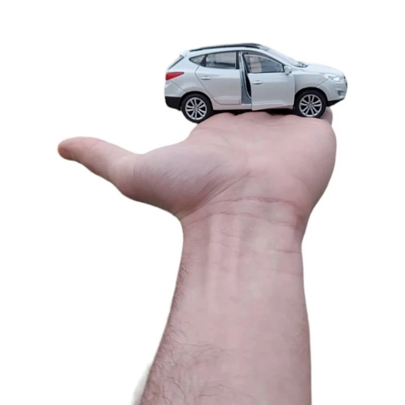 Maşın Hyundai İx35, plastik/metal, ağ, 11x4.5x3 sm Maşın Hyundai İx35, plastik/metal, ağ, 11x4.5x3 sm