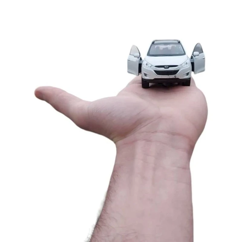 Maşın Hyundai İx35, plastik/metal, ağ, 11x4.5x3 sm Maşın Hyundai İx35, plastik/metal, ağ, 11x4.5x3 sm