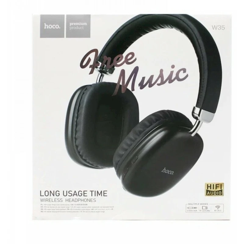 Беспроводные наушники Hoco W-35 Black
