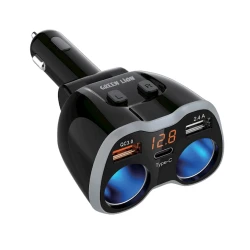 Автомобильное зарядное устройство Green Lion Multi-Port Car Charger Adapter Black Автомобильное зарядное устройство Green Lion Multi-Port Car Charger Adapter Black