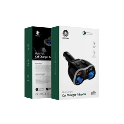 Автомобильное зарядное устройство Green Lion Multi-Port Car Charger Adapter Black Автомобильное зарядное устройство Green Lion Multi-Port Car Charger Adapter Black