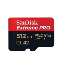 Yaddaş kartı Sandisk 512GB microSDXC Extreme PRO V30 A2 UHS-I U3