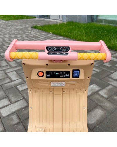 Elektrikli skuter K444PX, çəhrayı, 2+ yaş