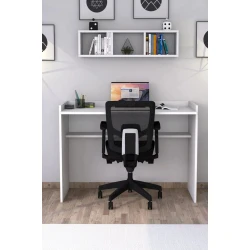 Письменный стол Sera ev_12551119, ЛДСП, белый, 118x52x90 см