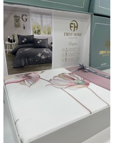 Yataq dəsti First Home FS-552, yorğan üzü 200x220 sm, mələfə 240x260 sm, yastıq üzləri 50x70 sm, satin, rəngbərəng