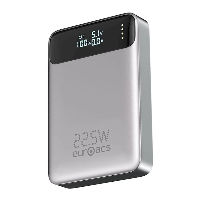Внешний аккумулятор Euroacs EU-PB11 10000 mAh Silver/Black Внешний аккумулятор Euroacs EU-PB11 10000 mAh Silver/Black