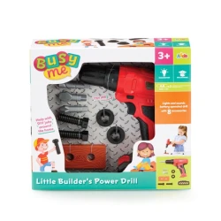 Детская игрушечная дрель Busy Me, пластик, красная/черная, 3+ лет Детская игрушечная дрель Busy Me, пластик, красная/черная, 3+ лет