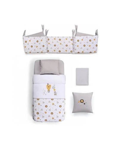 Uşaqlar üçün yataq dəsti Funna baby Circus Grey 70/80 sm, 7 əşya, örtük 100х150 sm, mələfə 130х190 sm, yastıq üzü 45х35 sm