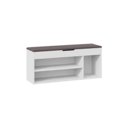 Тумба для обуви Art Mebel 10, ламинат, белая, 60х90х35 см