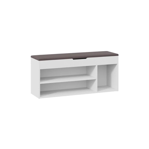 Тумба для обуви Art Mebel 10, ламинат, белая, 60х90х35 см Тумба для обуви Art Mebel 10, ламинат, белая, 60х90х35 см