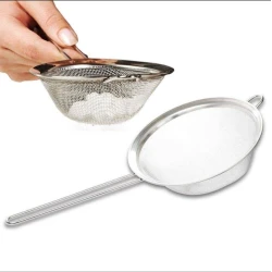 Сито с ручкой 10 см, нержавеющая сталь, серебристое Сито с ручкой 10 см, нержавеющая сталь, серебристое