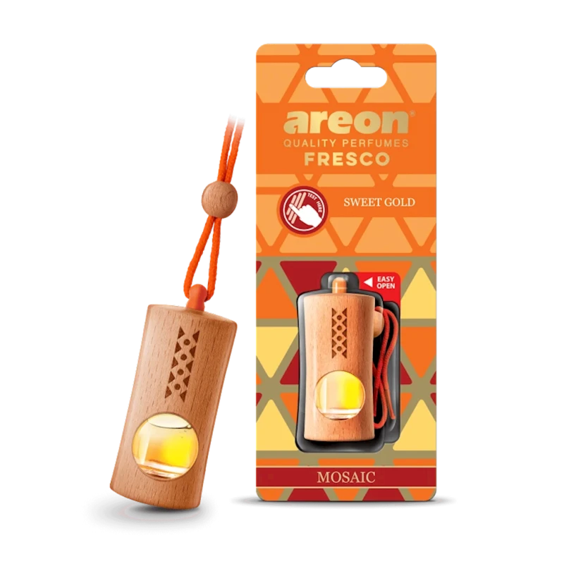 Ароматизатор Areon Fresco Mosaic Sweet Gold FGM04, фигурка, подвесной Ароматизатор Areon Fresco Mosaic Sweet Gold FGM04, фигурка, подвесной