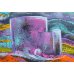 Rəsm Art by Ulviya Kakhramanova Xəzərin melodiyası, kətan, yağlı, 80х80 sm