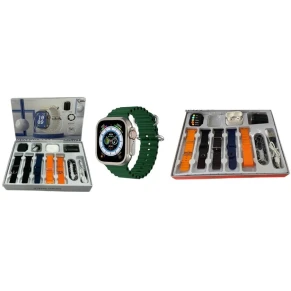 Умные часы Y100 Ultra Smart Watch Set 10-в-1: Bluetooth-звонки, спорт и здоровье, RBH Box