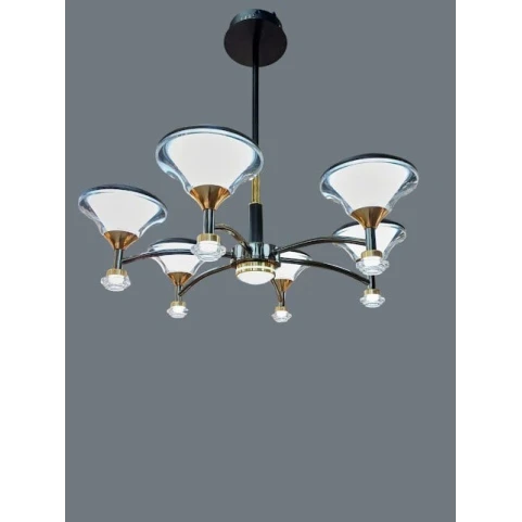 Люстра подвесная 1088, золотистая/серая Люстра подвесная 1088, золотистая/серая