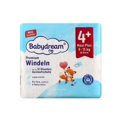 Детские подгузники Babydream 5111, размер 4+(Maxi Plus), 9-15 кг, 36 шт