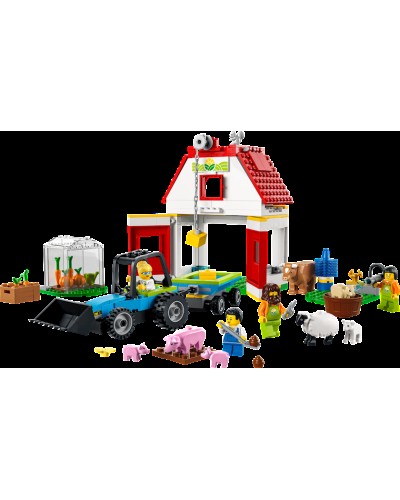 Konstruktor LEGO City Farm Barn & Farm Animals 60346, 4+ yaş, 230 hissə