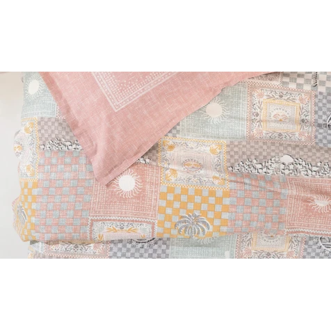 Комплект постельного белья Yataş Havanna, пике 160x220 см, простыня 100x200x36 см, наволочка 50x70 см, односпальный, хлопок, розовый