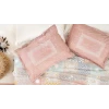 Комплект постельного белья Yataş Havanna, пике 160x220 см, простыня 100x200x36 см, наволочка 50x70 см, односпальный, хлопок, розовый