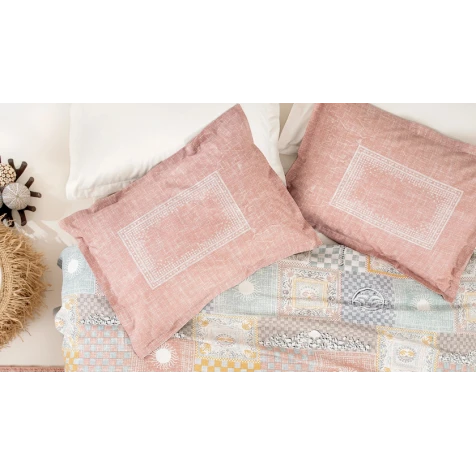 Комплект постельного белья Yataş Havanna, пике 160x220 см, простыня 100x200x36 см, наволочка 50x70 см, односпальный, хлопок, розовый