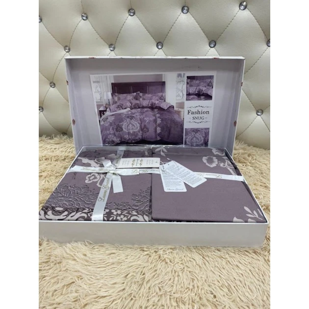 Комплект постельного белья MiraNova LQ-051, пододеяльник 200×230 см, простыня 245×250 см, наволочки 50×70 см, евро, сатин, разноцветный