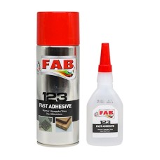 Yapışqan FAB boya 123 MDF KIT, 400 ml+100 q