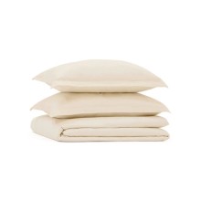 Yataq dəsti Askona Home Collection 1128, yorğan üzləri 200х220 sm, yastıq üzləri 50х70 sm, avro, satin, крем-брюле, bej