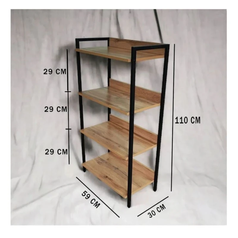 Стеллаж 3563_LoftAlis4Votan, 59x30x110 см, ЛДСП, коричневый