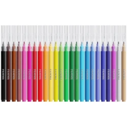 Фломастеры Гамма,Fiber Pens,Классические,смываемые,24 шт