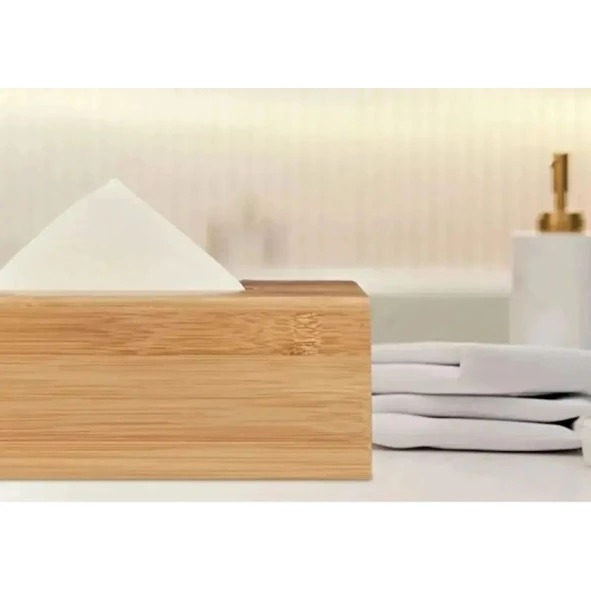 Salfet üçün boks MH758902, 24x12 sm, bambuk, qəhvəyi