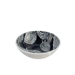 Миска Danny Home, керамика, белая/черная, 15.5 см