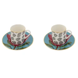 Кофейная пара Porland Africa Desen4 04ALM005864, фарфор, 90 мл