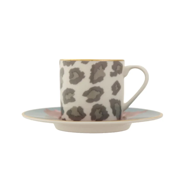 Qəhvə cütü Porland Africa Desen4 04ALM005864, farfor, 90 ml