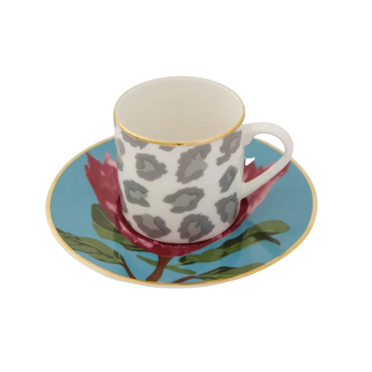 Qəhvə cütü Porland Africa Desen4 04ALM005864, farfor, 90 ml