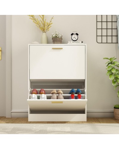 Ayaqqabı üçün tumba Art Mebel 34, laminat, krem, 80х70х30 sm