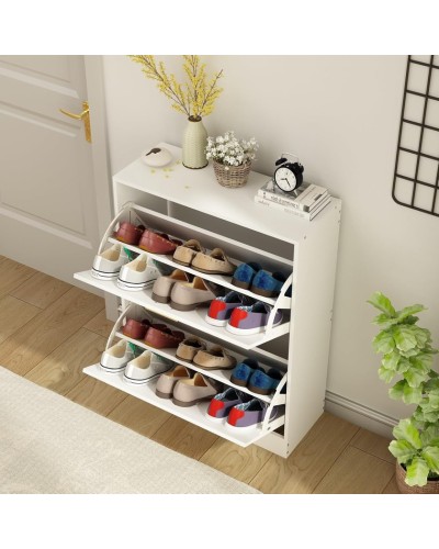 Ayaqqabı üçün tumba Art Mebel 34, laminat, krem, 80х70х30 sm
