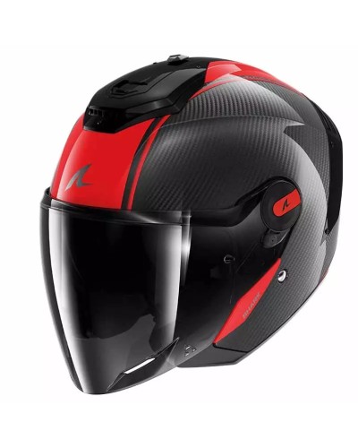 Motosikl dəbilqəsi Shark RS Jet Carbon Skin Red XXL