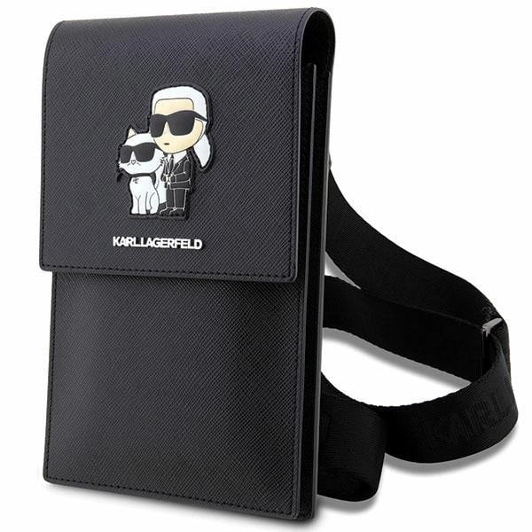 Karl Lagerfeld Universal Phone Pouch with Strap and Cardslots 3666339123345 Karl Lagerfeld Universal Phone Pouch with Strap and Cardslots 3666339123345
