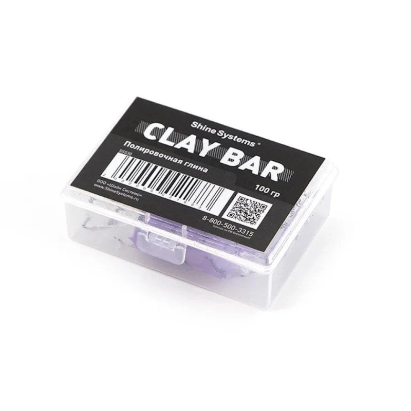 Полировальная глина Shine Systems Clay Bar, 100 г Полировальная глина Shine Systems Clay Bar, 100 г