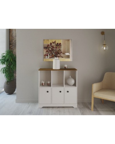 Tumba Letta 3563_Letta25KomodHighRu4kiKruglie3MixVotan, 96.6х35.4х94 sm