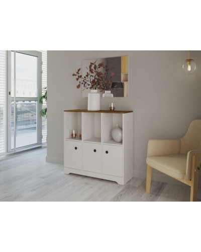 Tumba Letta 3563_Letta25KomodHighRu4kiKruglie3MixVotan, 96.6х35.4х94 sm