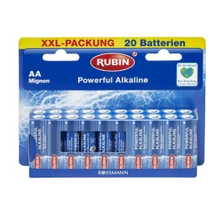 Батарейки Rubin AA Mignon Powerful Alkaline 20 шт
