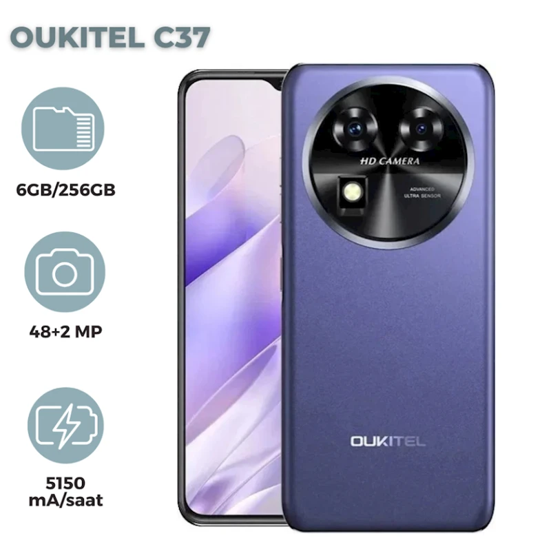 Смартфон Oukitel C37 6GB/256GB Purple